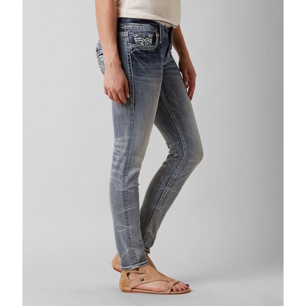 Rock Revival Arella Stretch Skinny Jeans Size 27 - Picture 2 of 7